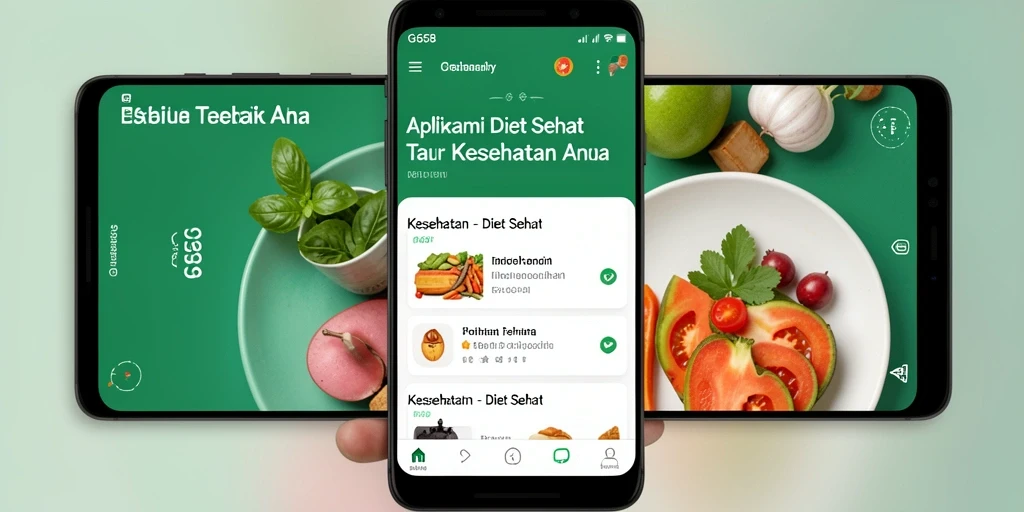 Tampilan antarmuka G668 yang user-friendly untuk diet sehat.
