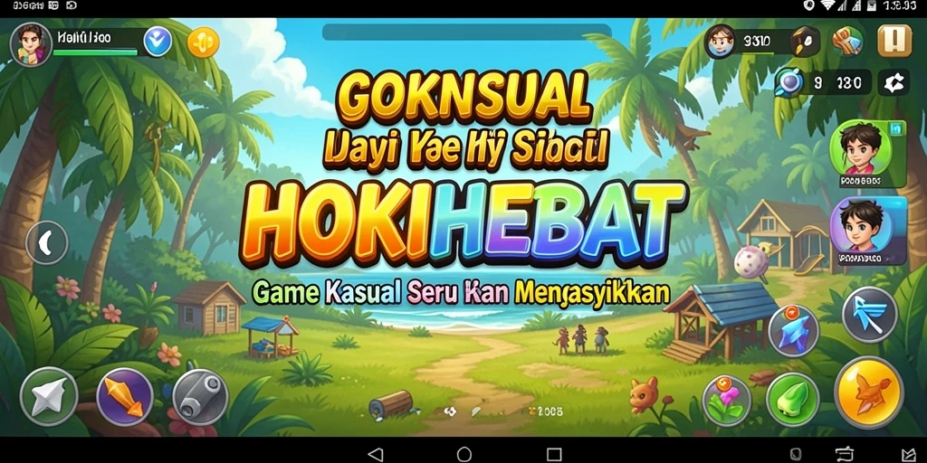 Tampilan antarmuka HOKIHEBAT yang menarik dan dinamis.