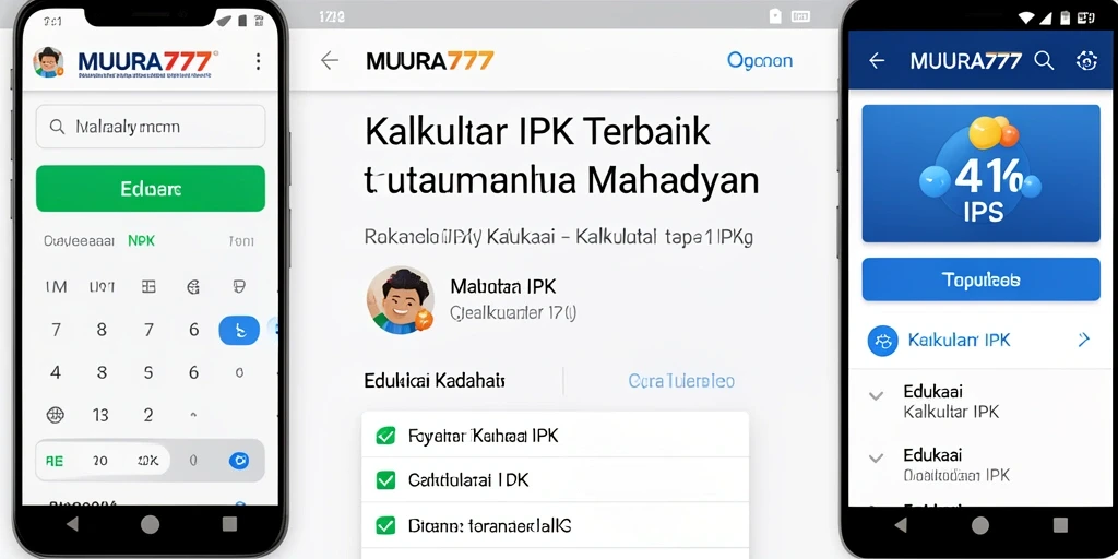 Tampilan antarmuka MUARA777 yang memudahkan pengguna menghitung IPK.