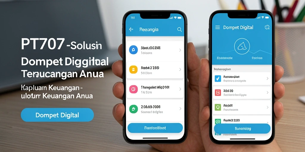 Tampilan antarmuka modern dan fungsional dari aplikasi PT707.